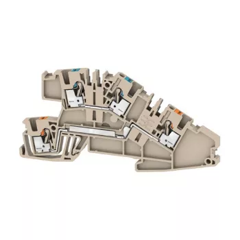 Weidmüller AITB 2.5 BB N-L Perėjimo gnybtų blokas, mėlynas, varžtinis sujungimas, 500V, 24A, 2,5 mm², DIN bėgelis