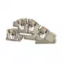 Weidmüller AITB 4 BB L-L gnybtų blokas, 4 mm², 400 V, 32 A, mėlynas, varžtinis sujungimas, DIN bėgelis