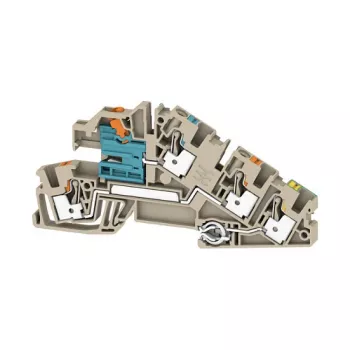 Weidmüller AITB 4 BB NDT-L-PE montažinis gnybtų blokas, PUSH IN, 4 mm², pilka