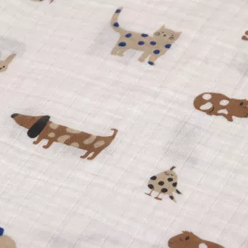 Lassig Muslin Swaddle Blanket Set of 3 60x60cm Little Mateys Royal Blue