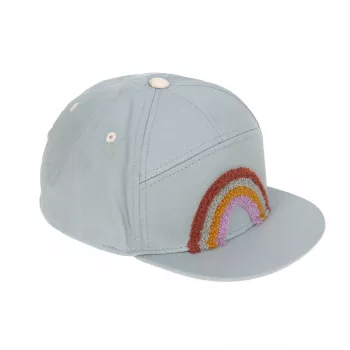 Lassig Little Gang Rainbow Kids' Sun Protection Cap Light Blue 1-2 Years
