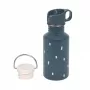 Lassig Happy Prints nerūdijančio plieno butelis su papildomu sportiniu dangteliu 500 ml tamsiai mėlynas