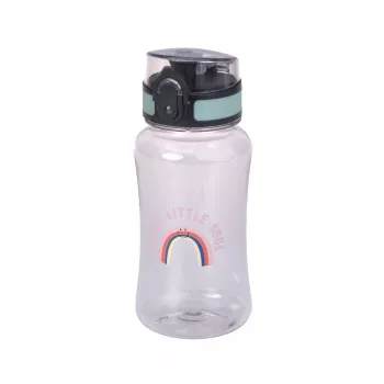 Lassig Butelka Tritan gertuvė 420 ml Tiny Outdoor Rainbow