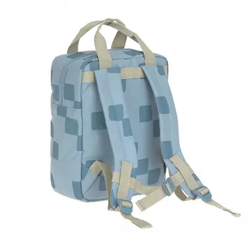 Lassig Mini Backpack Square Pattern Party Blue 3.5L