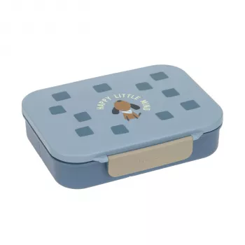 Lassig Lunchbox Bento with Compartments Pattern Party Blue/Green