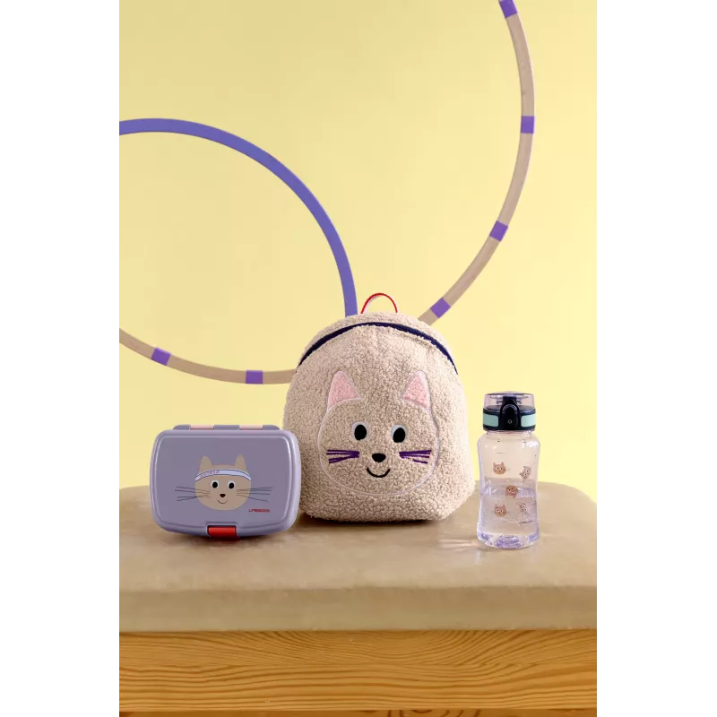 Lassig Tiny Team Tritan gertuvė 420ml Kitten