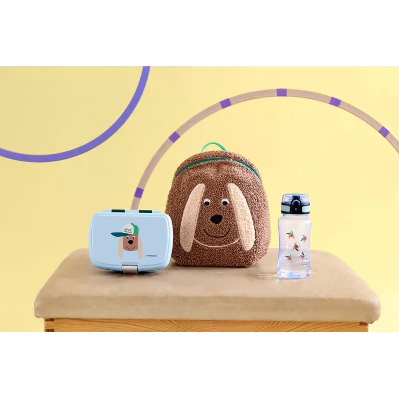 LASSIG Tritan gertuvė 420 ml Tiny Team Dog Mint/Blue