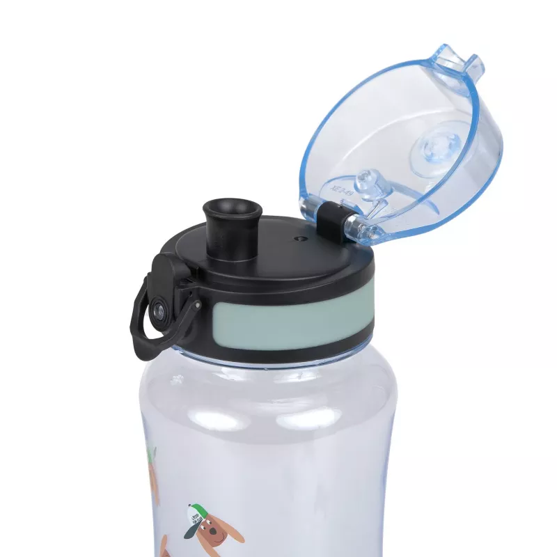 LASSIG Tritan gertuvė 420 ml Tiny Team Dog Mint/Blue
