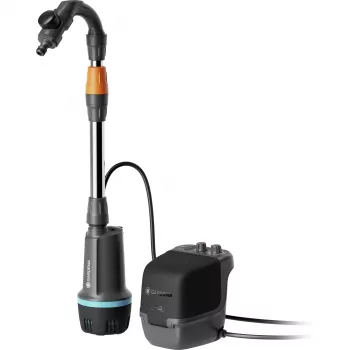 Gardena belaidis lietaus statinės siurblys 2600 Comfort 18V P4A paruoštas naudoti rinkinys (14604-20)