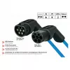 KABELMEISTER Mode 3 Type 2 EV įkrovimo kabelis 11 kW 16 A 3 fazės spirale 5 m juodas