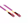 Kabelmeister OM4 Duplex LC/LC Multimode Fiber Optic Patch Cable 3m