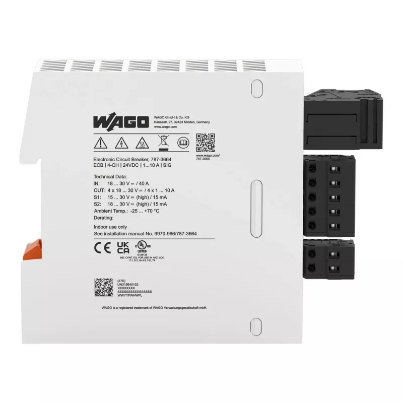 WAGO 787-3664 4 kanalų elektroninis automatinis jungiklis 24 V DC