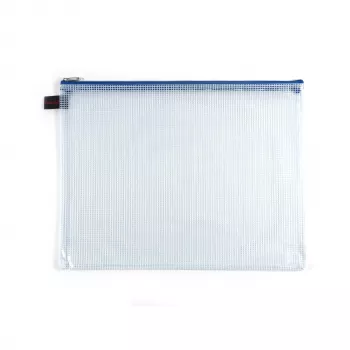 FolderSys A4 Document Zipper Bag Transparent