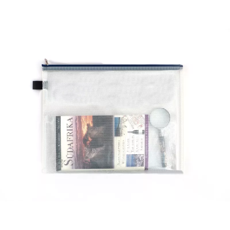 FolderSys A4 Document Zipper Bag Transparent