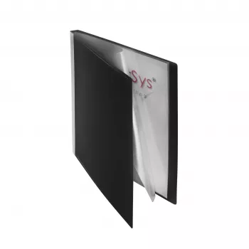 FolderSys Display Book A4 Black su 20 kišenių