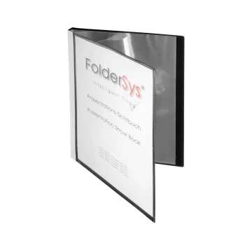 FolderSys Display Book A4 Black with 10 Sleeves