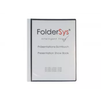 FolderSys Display Book A4 Black with 10 Sleeves