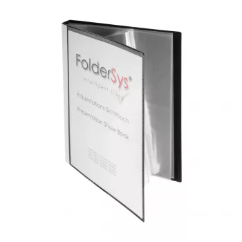Foldersys Display Book A4 Black 40 Sleeves