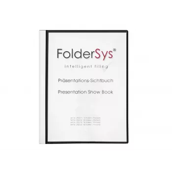 Foldersys Display Book A4 Black 40 Sleeves