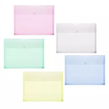 FolderSys Document Sleeve 40105-94 DIN A4 Įvairių spalvų 10 vnt./pakuotė