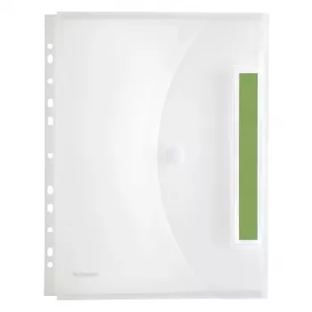 FolderSys 10 Document Sleeves Index Transparent Matt
