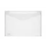 FolderSys Double View Pocket A5 Landscape Hook-and-Loop Fastener Colourless Matte