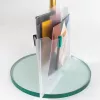 FolderSys Double View Pocket A5 Landscape Hook-and-Loop Fastener Colourless Matte