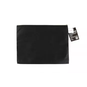 FolderSys A4 Zipper Bag Black Opaque Non-Woven PP 270 x 350 mm