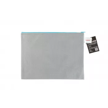 FolderSys A4 Užtrauktukinis Dėklas Pilkas Neskaidrus Neaustinis PP 270 x 350 mm