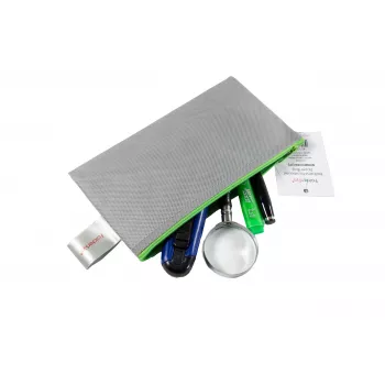 FolderSys Zipper Pouch DL Grey Opaque Non-Woven PP 120 x 220 mm