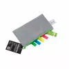 FolderSys Zipper Pouch DL Grey Opaque Non-Woven PP 120 x 220 mm