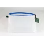 Foldersys Document Zipper Bag A4 Transparent/Blue 0,28 mm 1 pc