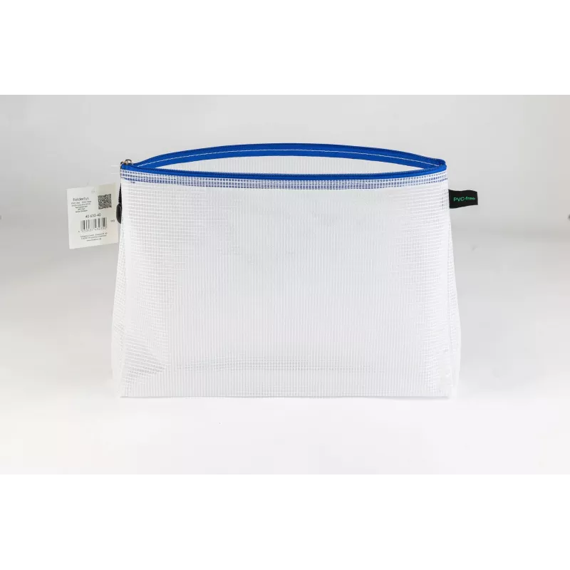 Foldersys Document Zipper Bag A4 Transparent/Blue 0,28 mm 1 pc