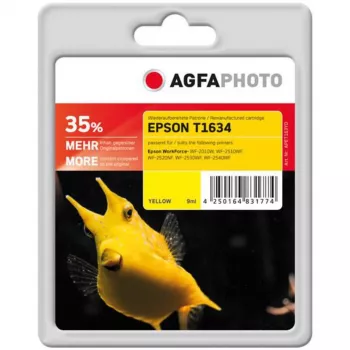 AGFAPHOTO APET163YD Perdirbtas geltonas rašalo kasetė 9ml, skirta Canon