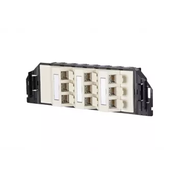 METZ CONNECT RJ45 Keystone modulis Cat.6A ekranuotas juodas 1 vnt.