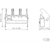 METZ CONNECT BTR E-DAT subway 3 Port Module Frame - Rėmelis 3 moduliams