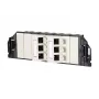 MetzConnect E-DAT subway 6x8(8) GB3 Tuščias Duomenų Sujungimo Įrenginys - Cat6 - 6x RJ45 - Perlų Baltumo - Be Modulių (1309360601-E)