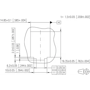 MetzConnect E-DAT subway 6x8(8) GB3 Tuščias Duomenų Sujungimo Įrenginys - Cat6 - 6x RJ45 - Perlų Baltumo - Be Modulių (1309360601-E)