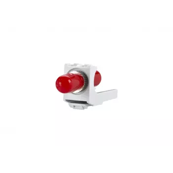 METZ CONNECT ST Simplex Fiber Optic Adapter Multimode/Singlemode White