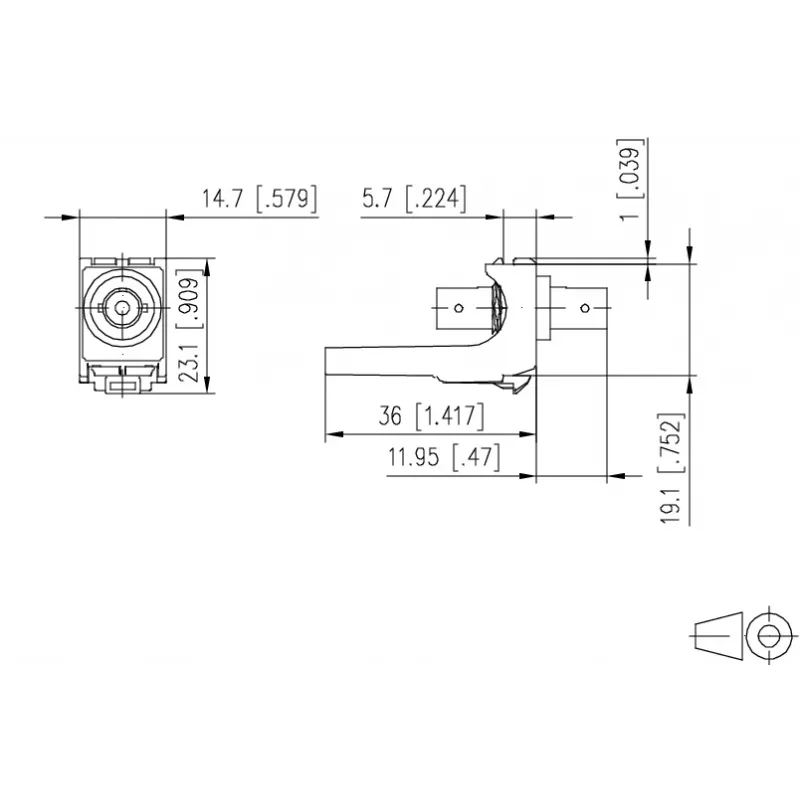 METZ CONNECT ST Simplex Fiber Optic Adapter Multimode/Singlemode White