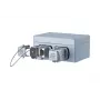 METZ CONNECT E-DAT Industry IP67 V5 tinklo lizdas, 2 prievadai, paviršinio montavimo, aliuminis, pilkas (1401060320ME)