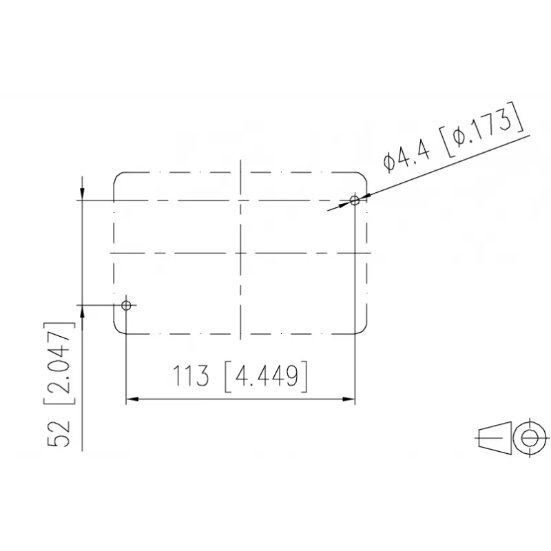 METZ CONNECT E-DAT Industry IP67 V5 tinklo lizdas, 2 prievadai, paviršinio montavimo, aliuminis, pilkas (1401060320ME)