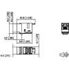 METZ CONNECT 130A10-29-I-B1 Flat Black RJ45 Female Cat6A Shielded Keystone Module