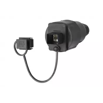 METZ CONNECT RJ45 lauko jungtis Cat.6A ekranuota IP67 juoda 41,8 mm