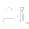 METZ CONNECT Keystone dangtelis moduliams juodas ABS 10 vnt.