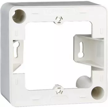 METZ CONNECT OpDAT Design Frame 1-Module Screwless Pure White RAL 9010 85x43mm