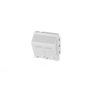 METZ CONNECT RJ45 Keystone Module Cat.6A Shielded White 45x45mm Tool-less
