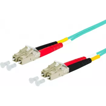 METZ CONNECT 151J1JOJO50E Skaidulinės optikos šuolis LC Duplex – LC Duplex 50/125µm Multimode OM3 5m Aqua