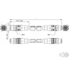 METZ CONNECT M12 pramoninis Ethernet jungiamasis kabelis, Cat.6A, 10 m, žalias