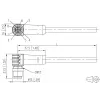 METZ CONNECT 142M2X90050 Cat6a M12 Patch Cable 5 m Black